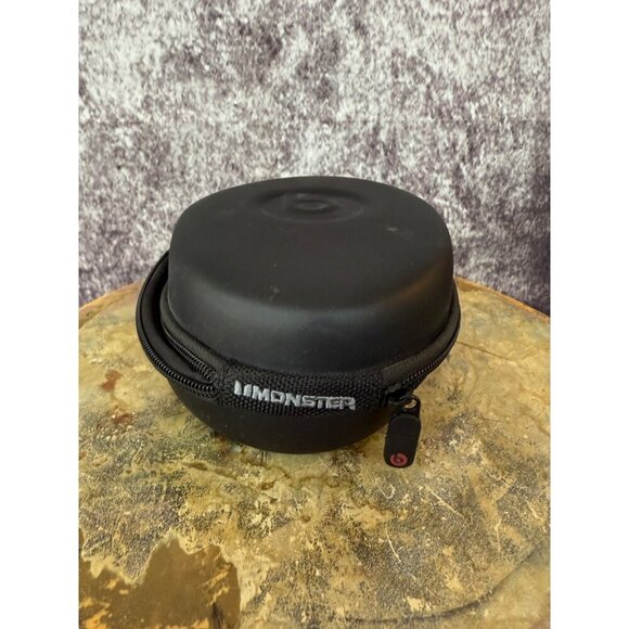 Beats by Dr Dre Soft Shell Monster Headphone Zip Case Black Carrying Travel - Picture 4 of 11